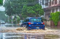 【画像素材】豪雨による洪水