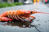 【画像素材】雨上がりのエビ